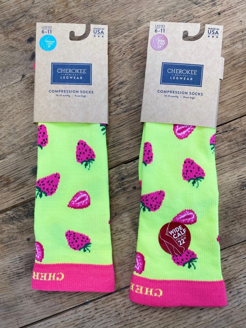 Strawberry Patch Compression Socks