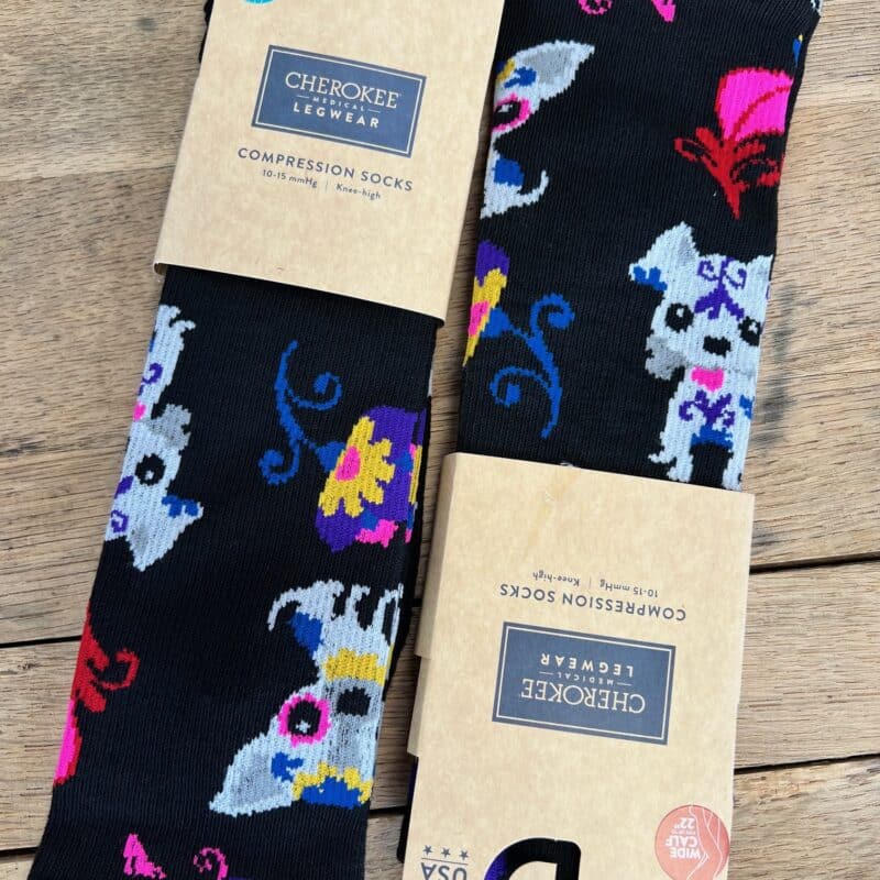 Sugar Skull Pups Compression Socks