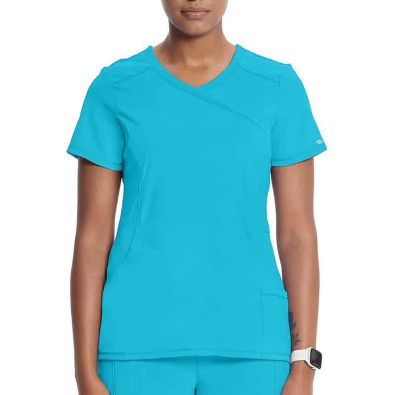 Infinity V-Neck Top in Turquoise