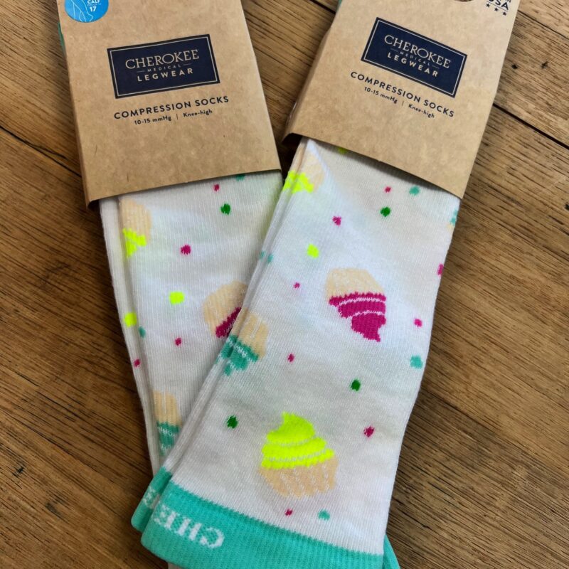 Cupcake Compression Socks