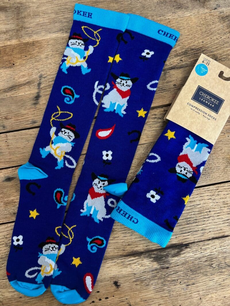Cowboy Cats Compression Socks