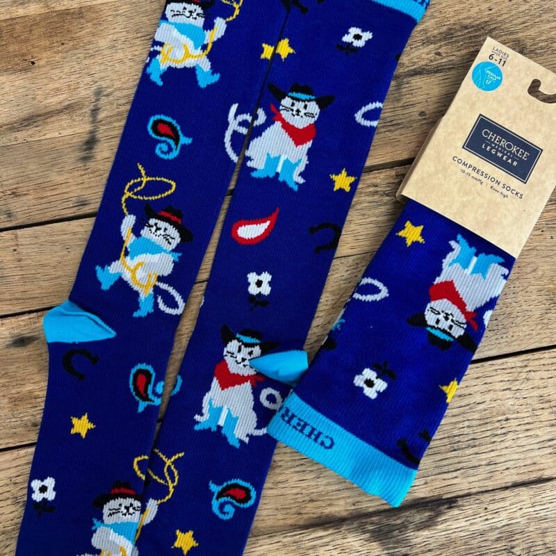 Cowboy Cats Compression Socks