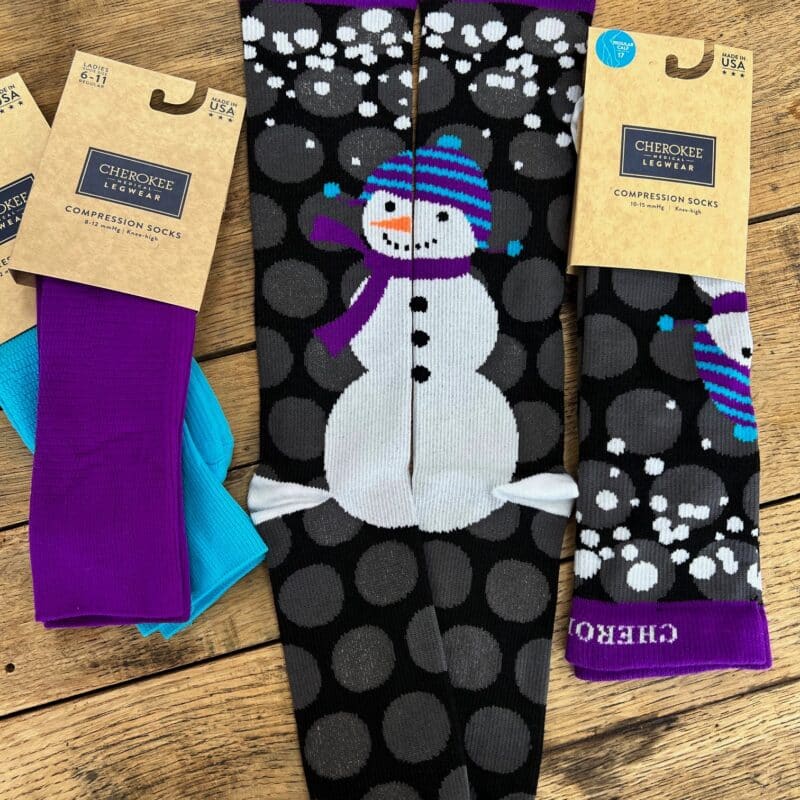 Snowman Love Compression Socks