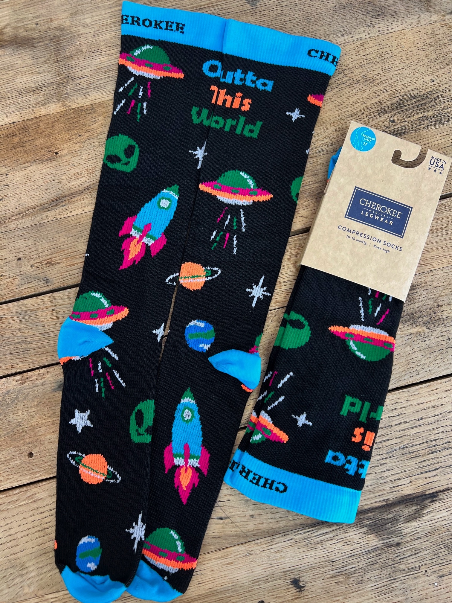 Outta This World Compression Socks