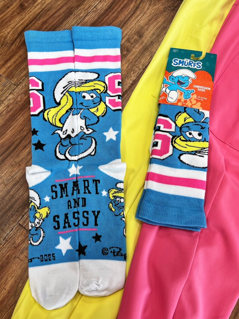 Smart & Sassy Smurf Compression Socks