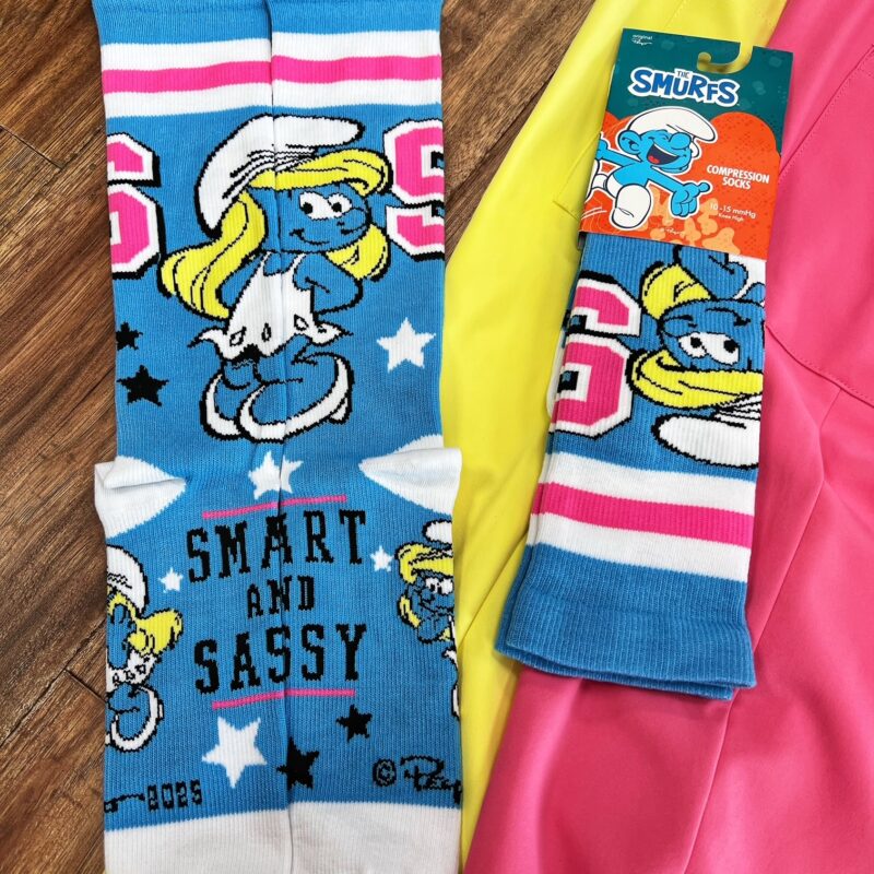 Smart & Sassy Smurf Compression Socks
