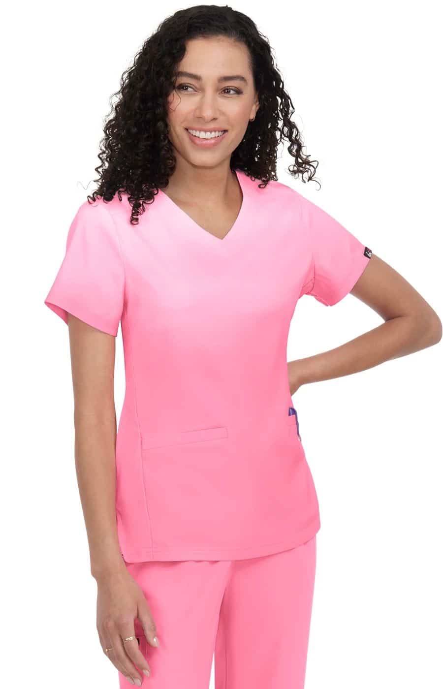 Koi Peony Pink Ombre Top My Scrubs 5809