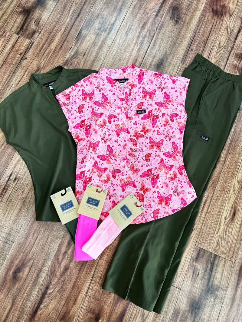 Koi Ari Top in Butterfly Hearts