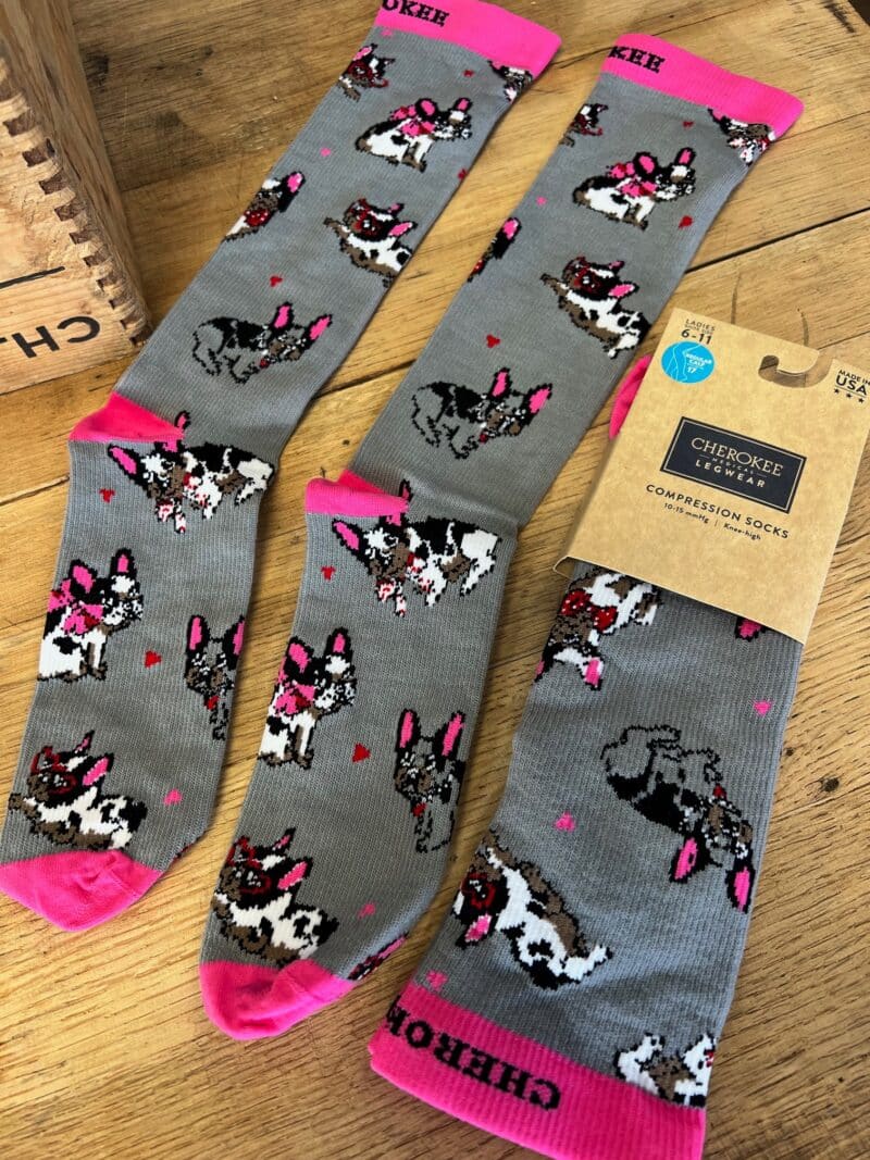 Frenchie Kiss Compression Socks