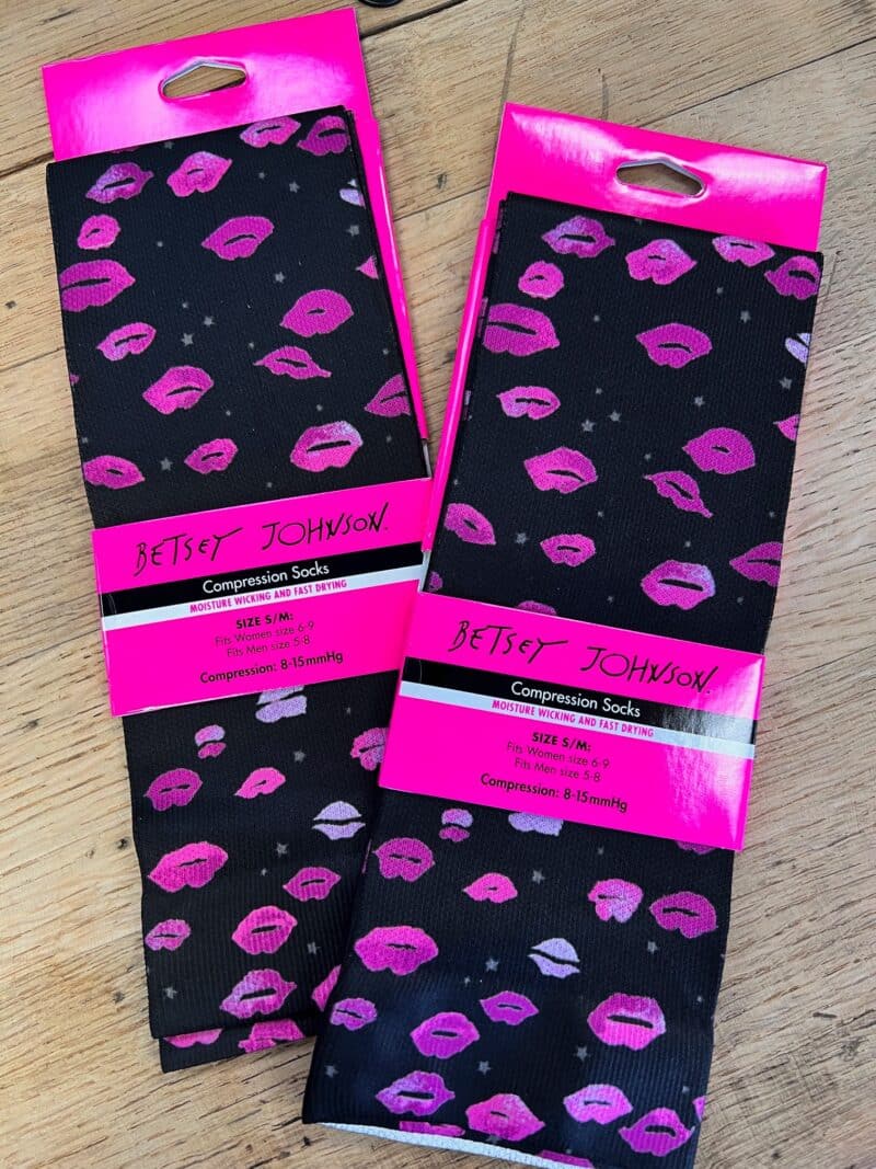 Betsey Johnson Lips Compression Socks