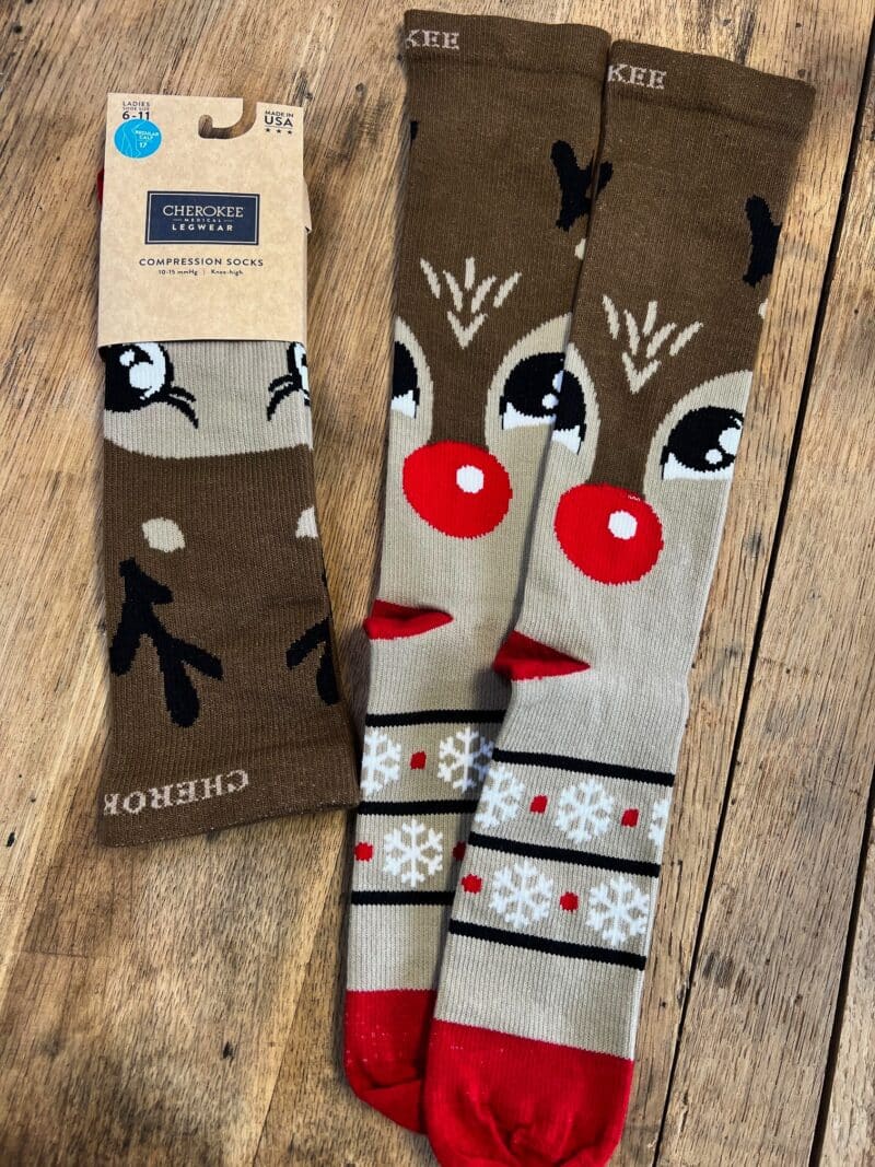 Deer Santa Compression Socks