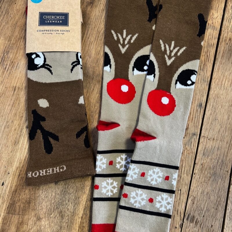 Deer Santa Compression Socks