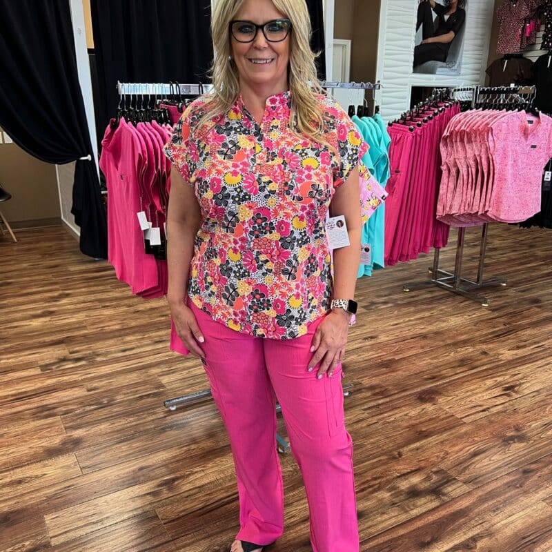 Koi Ari Top in Susani Floral