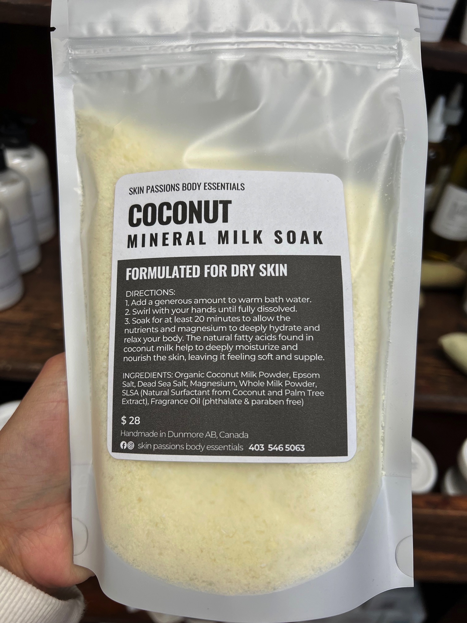 Skin Passions COCONUT Mineral Milk Soak