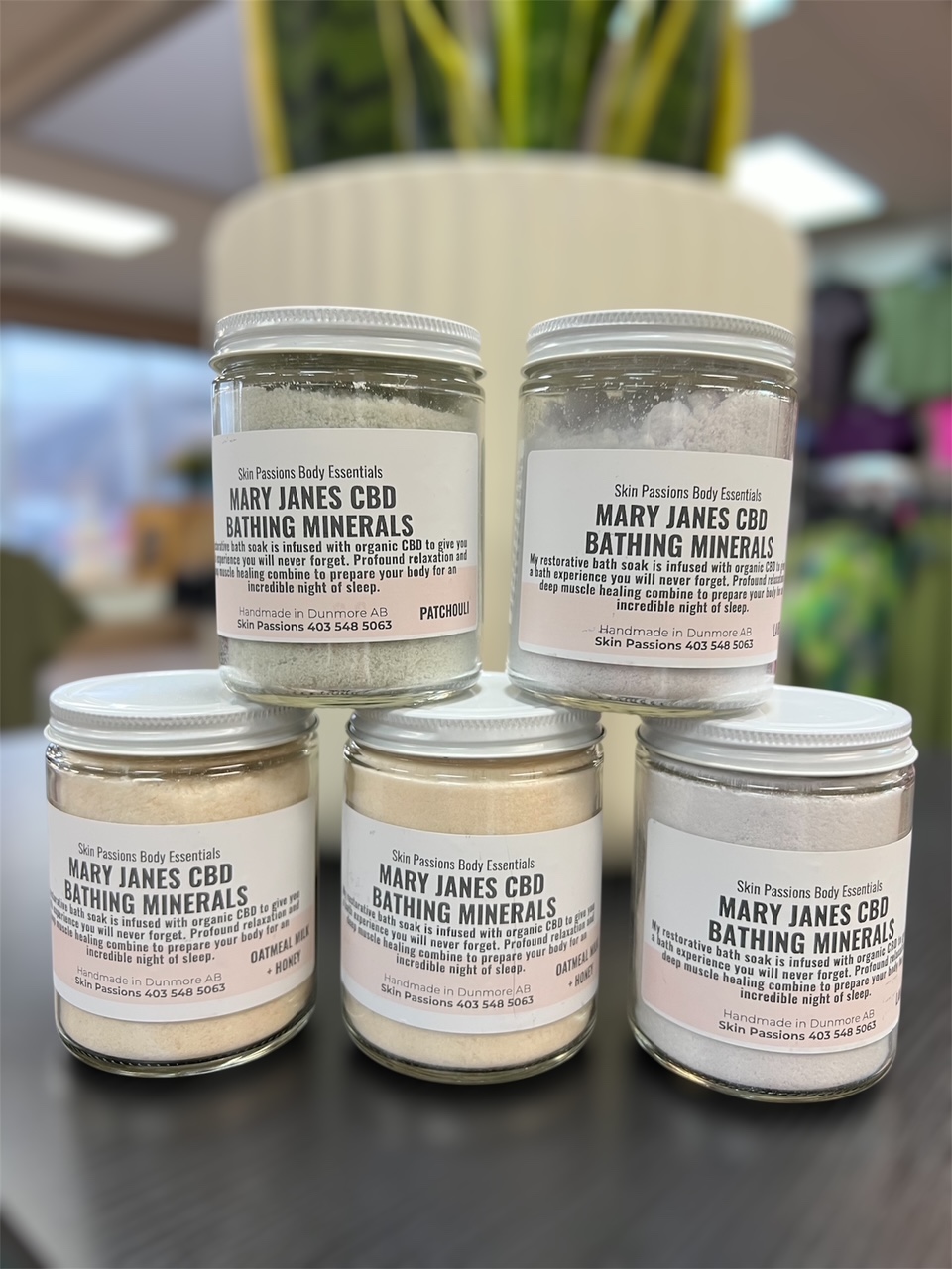 Skin Passions Mary Janes CBD Bathing Minerals