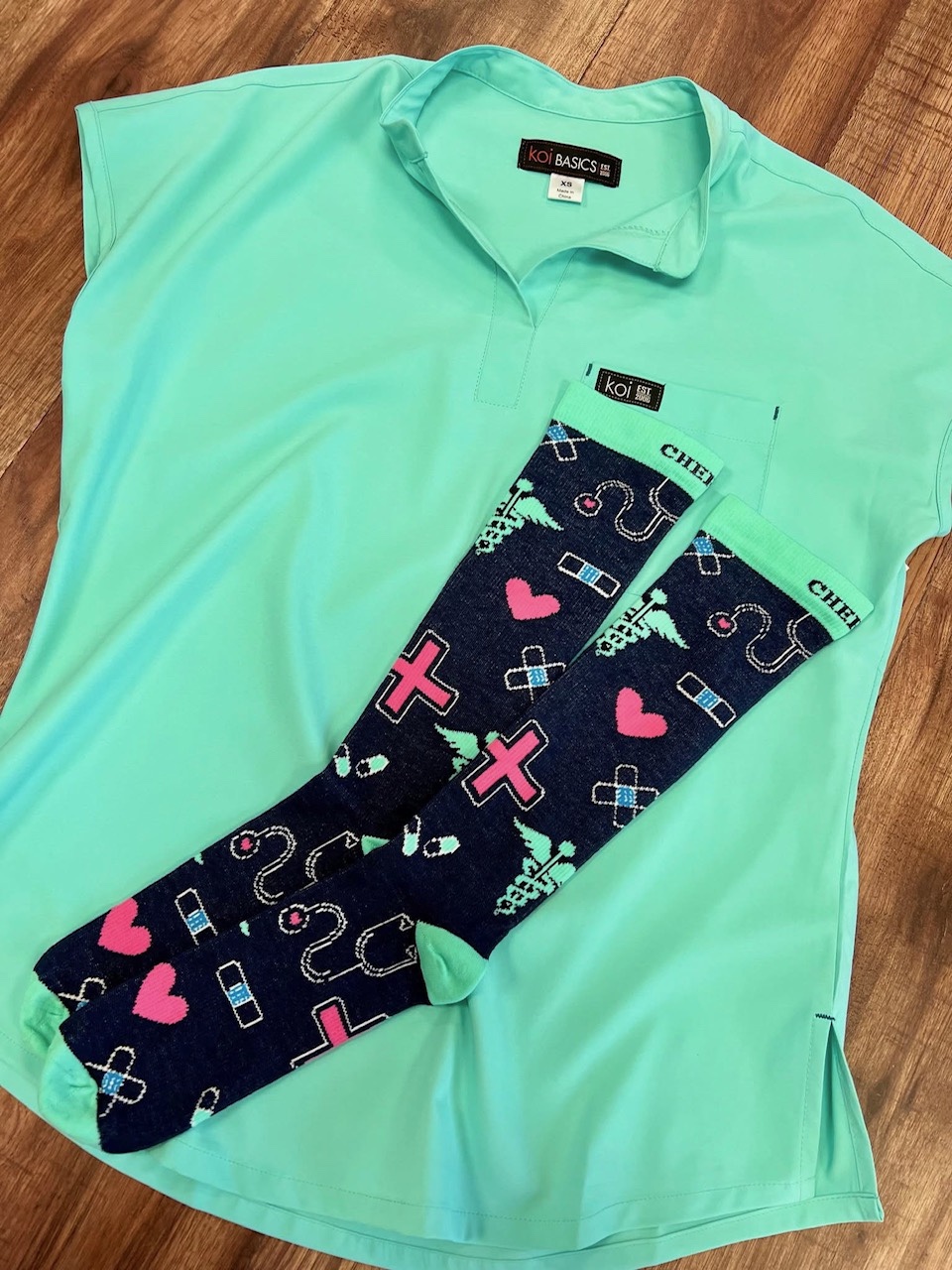 Symbols Of Care Compression Socks